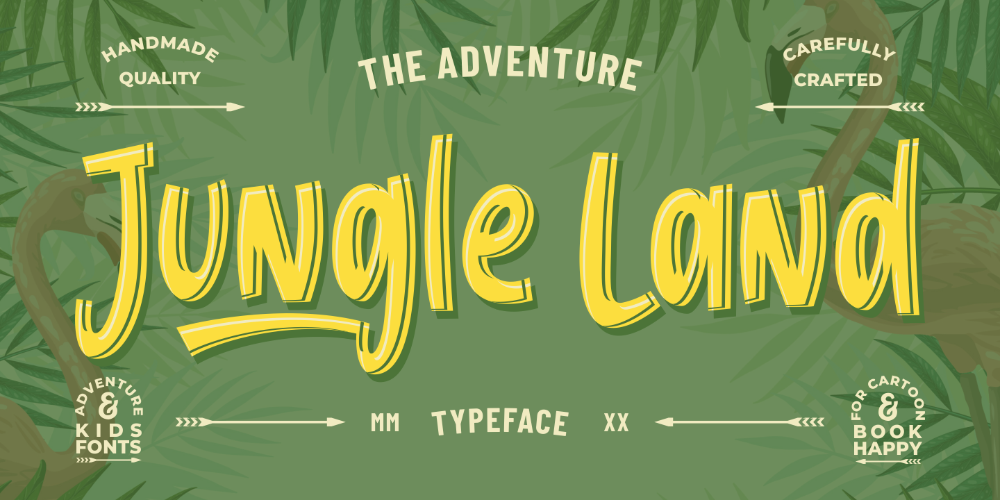 Пример шрифта Jungle Land